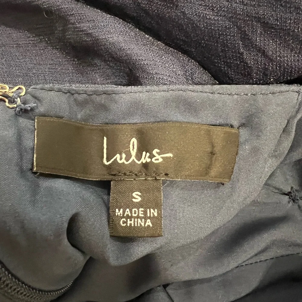 Lulu's Endearing Beauty Midnight Blue Midi Dress - Picture 4 of 4